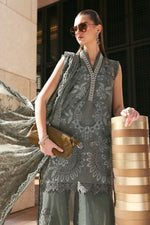 Maria B Stitched Embroidered Luxury Lawn 3 Piece Suit D-2603-B- Eid Collection