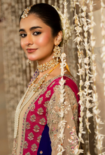 Festive Edit 2026 Karma Collection JAHAN-ARA BLACK CAMEL BROWN F-501