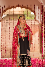 Festive Edit 2026 Karma Collection JAHAN-ARA BLACK COAL F498