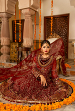 Festive Edit 2026 Karma Collection JAHAN-ARA CHERRY F-499