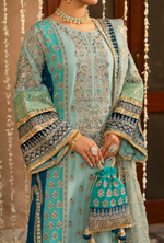 Festive Edit 2026 Karma Collection JAHAN-ARA BLACK SKY BLUE F-501