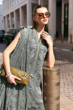 Maria B Stitched Embroidered Luxury Lawn 3 Piece Suit D-2603-B- Eid Collection