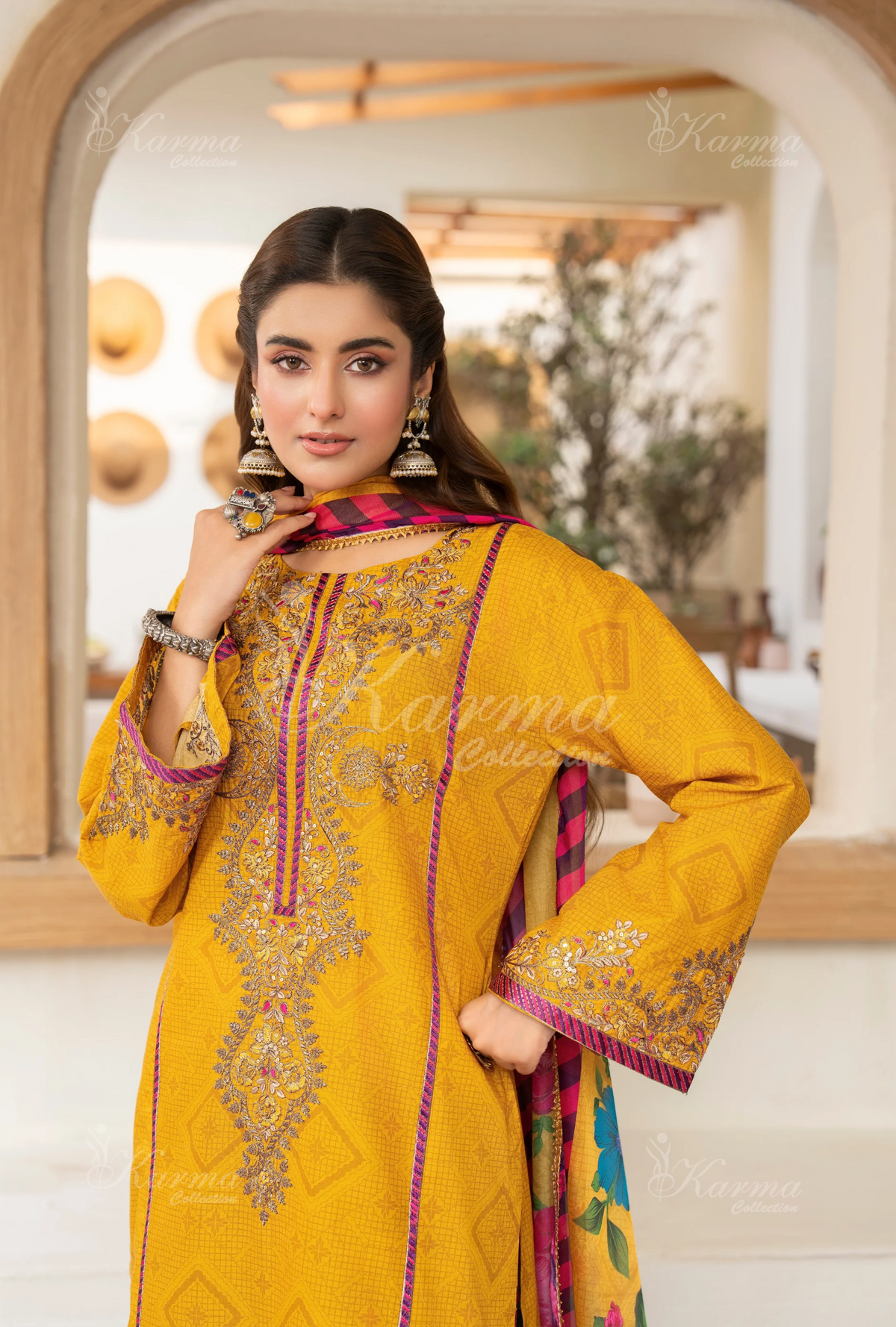 Farshi Shalwar Karma Collection MARIGOLD GLINT KC-1501