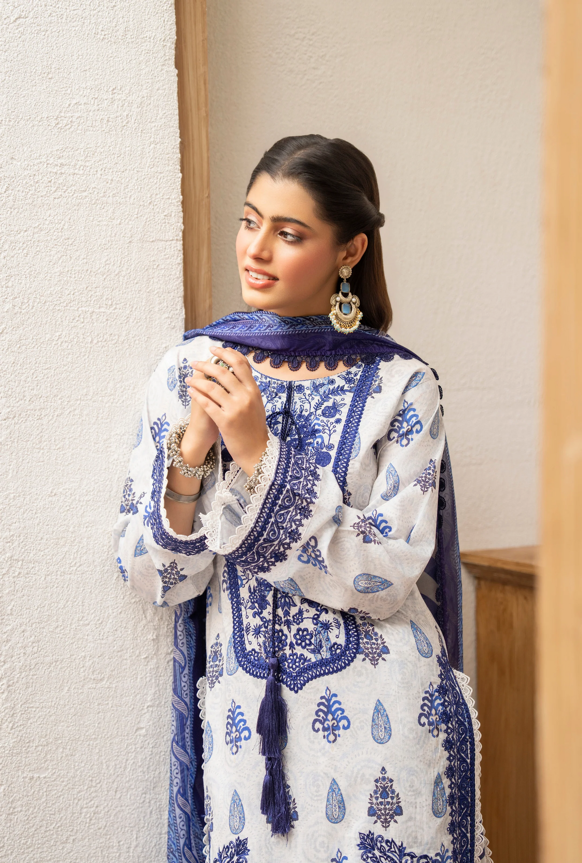 Farshi Shalwar Karma Collection SAPPHIRE MIST KC-1498