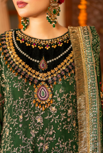 Festive Edit 2026 Karma Collection JAHAN-ARA KELLY GREEN F-499