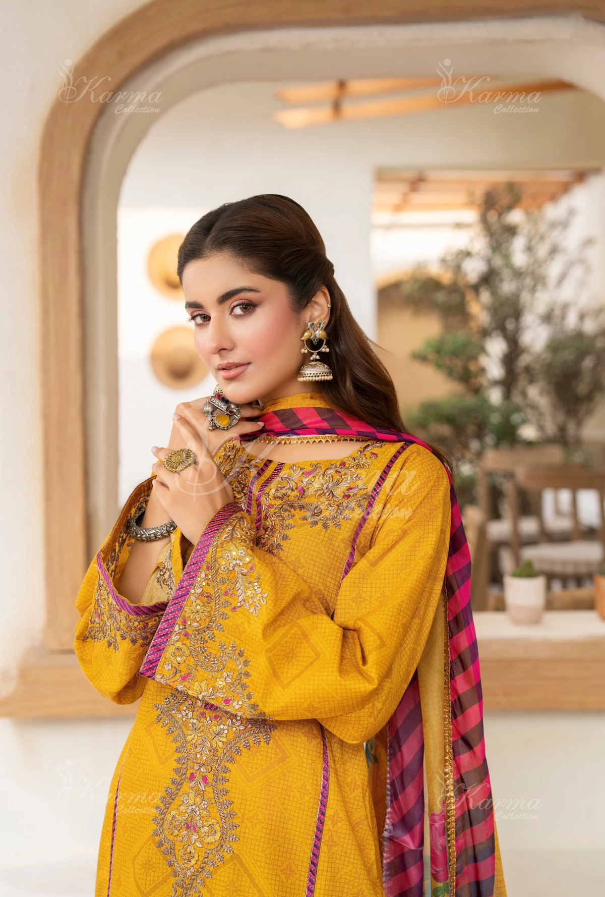 Farshi Shalwar Karma Collection MARIGOLD GLINT KC-1501