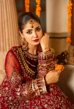 Festive Edit 2026 Karma Collection JAHAN-ARA CHERRY F-499