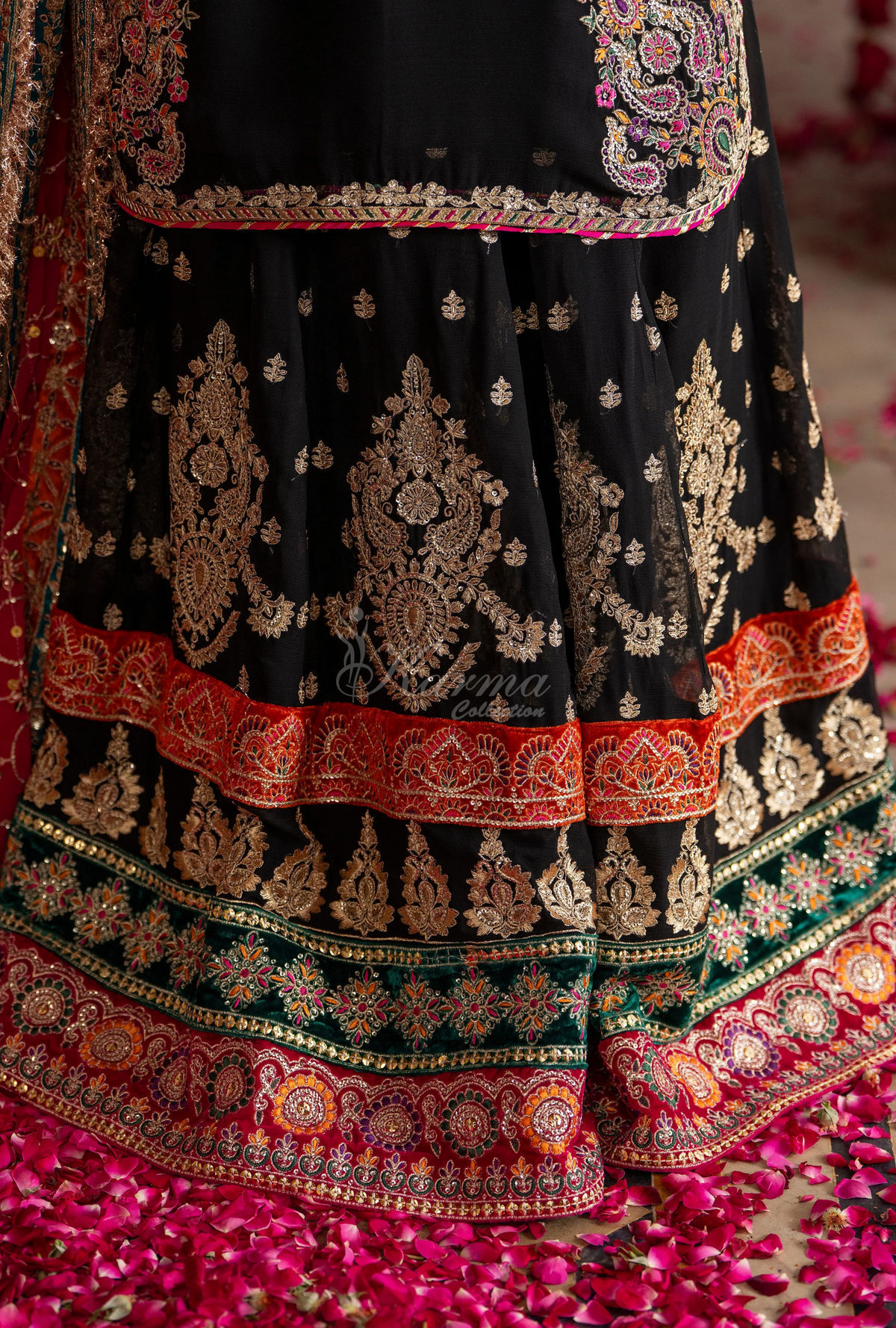 Festive Edit 2026 Karma Collection JAHAN-ARA BLACK COAL F498