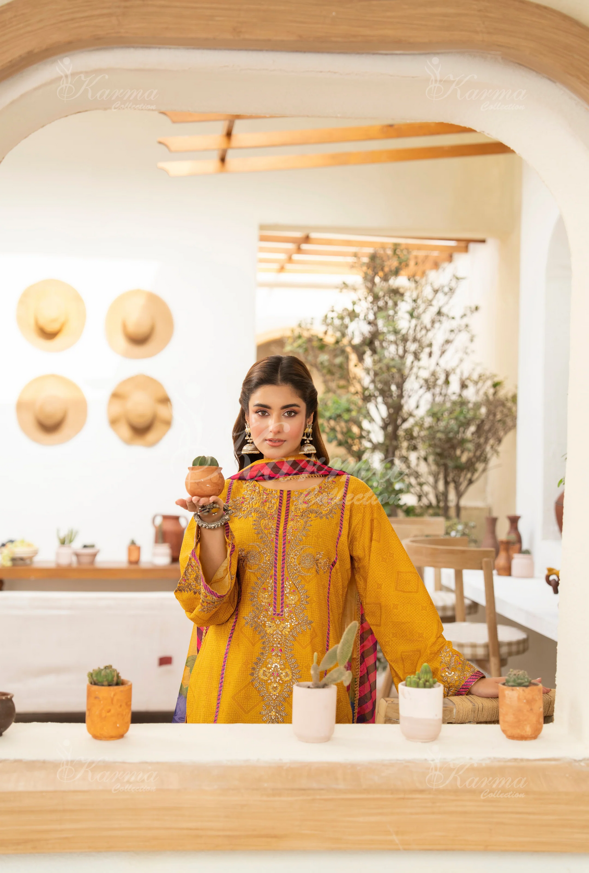 Farshi Shalwar Karma Collection MARIGOLD GLINT KC-1501