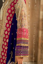 Festive Edit 2026 Karma Collection JAHAN-ARA BLACK CAMEL BROWN F-501