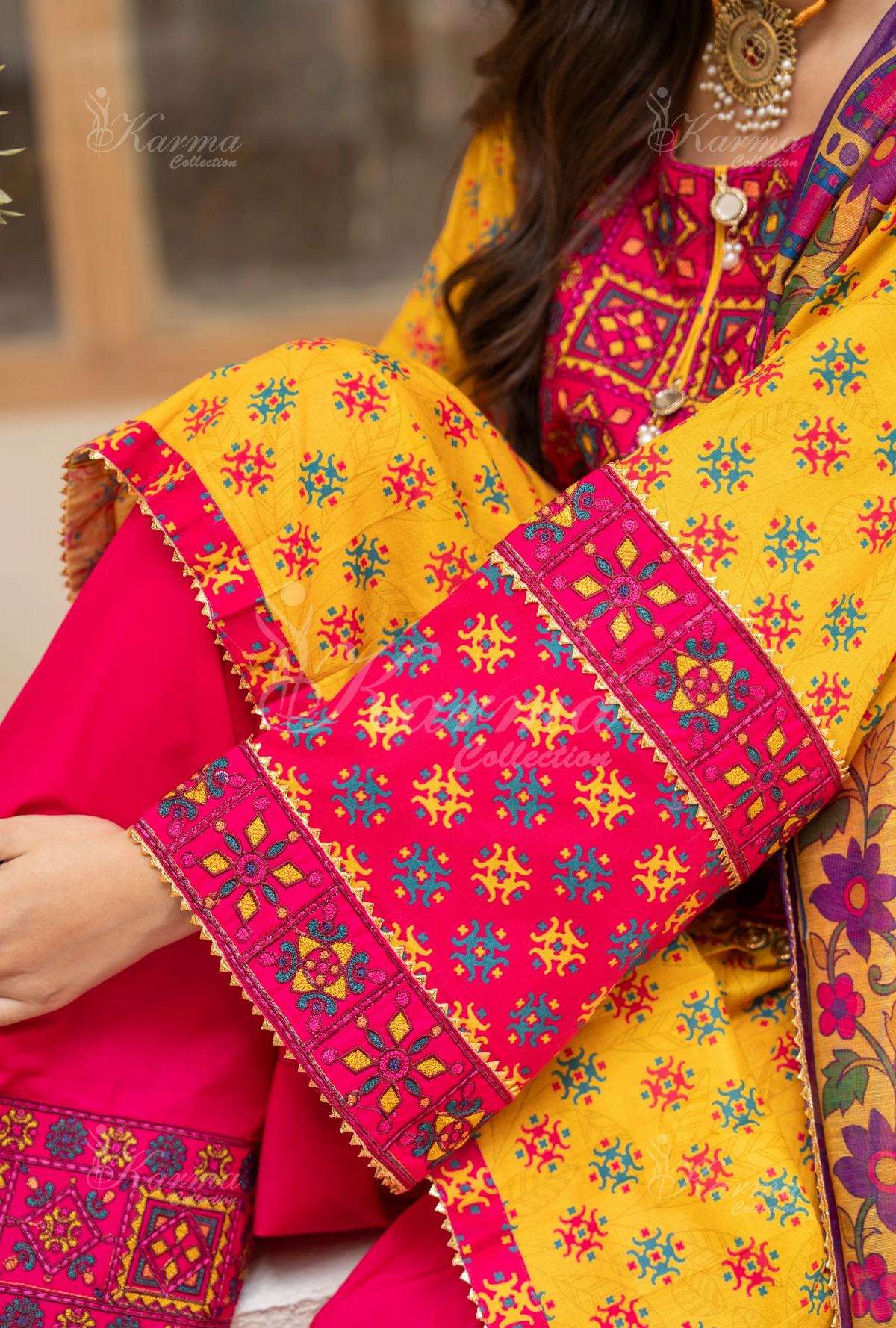 Farshi Shalwar Karma Collection FLAME KC-1505