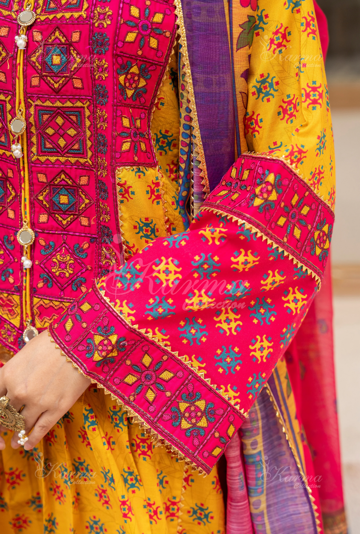 Farshi Shalwar Karma Collection FLAME KC-1505