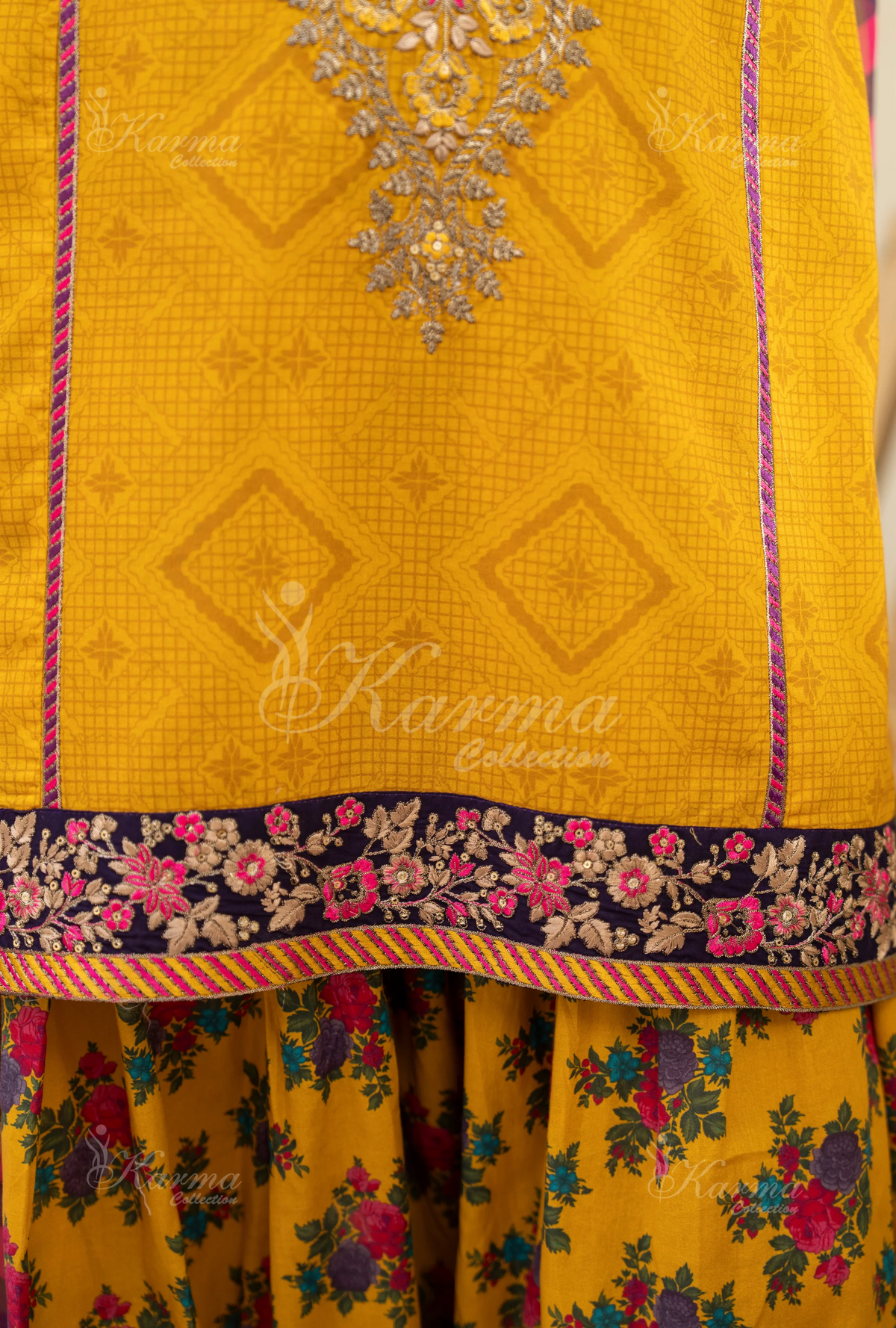 Farshi Shalwar Karma Collection MARIGOLD GLINT KC-1501