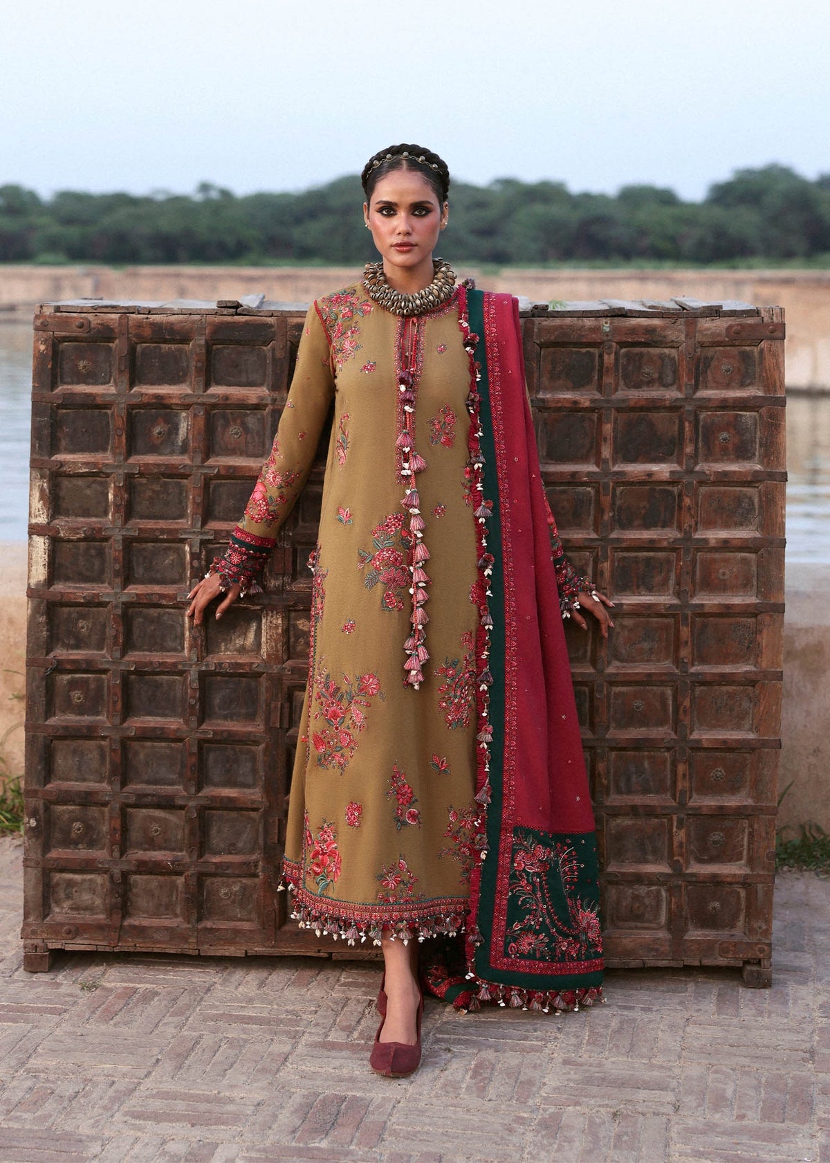 Hussain Rehar Stitched Karandi Winter Collection 2025 Rumi