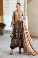Maria B Stitched Embroidered Luxury Lawn 3 Piece Suit D-2601-A - Eid Collection