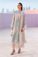 Maria B Stitched Embroidered Luxury Lawn 3 Piece Suit D-2612-A- Eid Collection