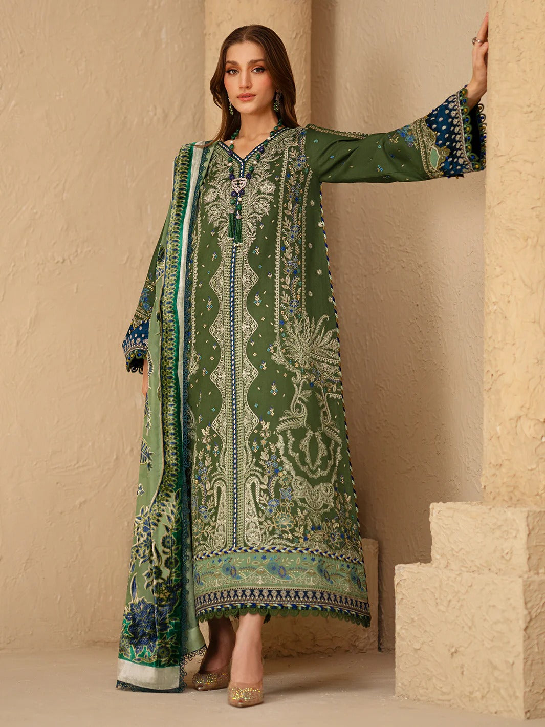 Saqqara-fall-winter Stitched 164 - B | 3 PC EmbroideredKotrai