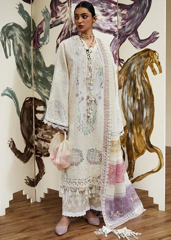Suffuse Stitched | Luxury Lawn 25 | JARA / OFF-WHITE / Lawn