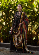 Zaria lawn 2026 onyx embroidered suit with pure silk dupatta