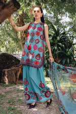 M Prints by Maria B Stitched Lawn 3 Piece Suit D-03 B - Summer Collection