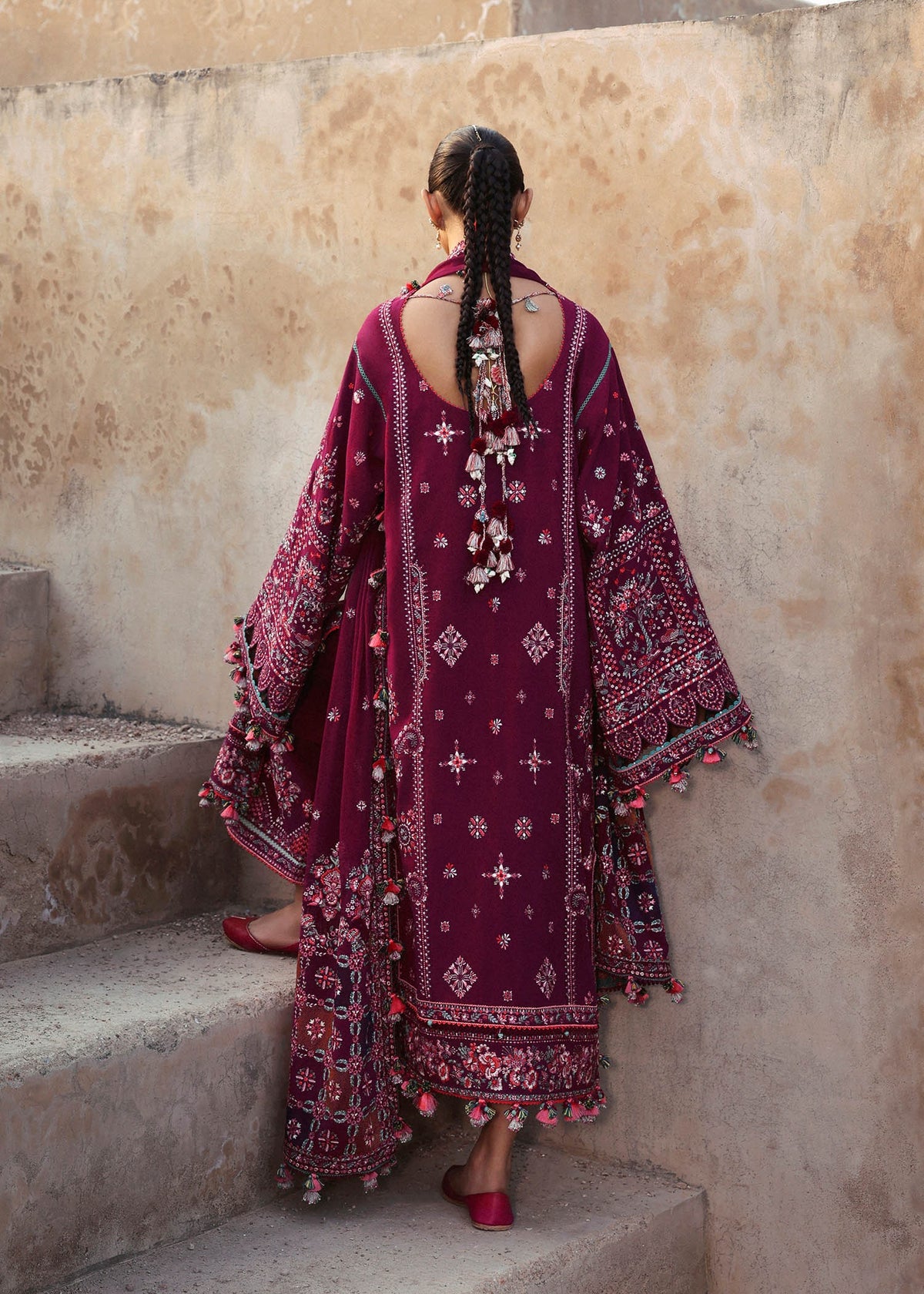 Hussain Rehar Stitched Karandi Winter Collection 2025 Nargis