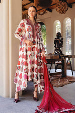 M Prints by Maria B Stitched Lawn 3 Piece Suit D-03 A - Summer Collection