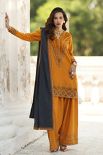 CHARIZMA SIGNATURE VOL 1 WINTER 2025-3-PC Stitched Peach Leather with Velvet CSW5-08