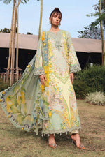 M Prints by Maria B Stitched Lawn 3 Piece Suit D-08 B - Summer Collection