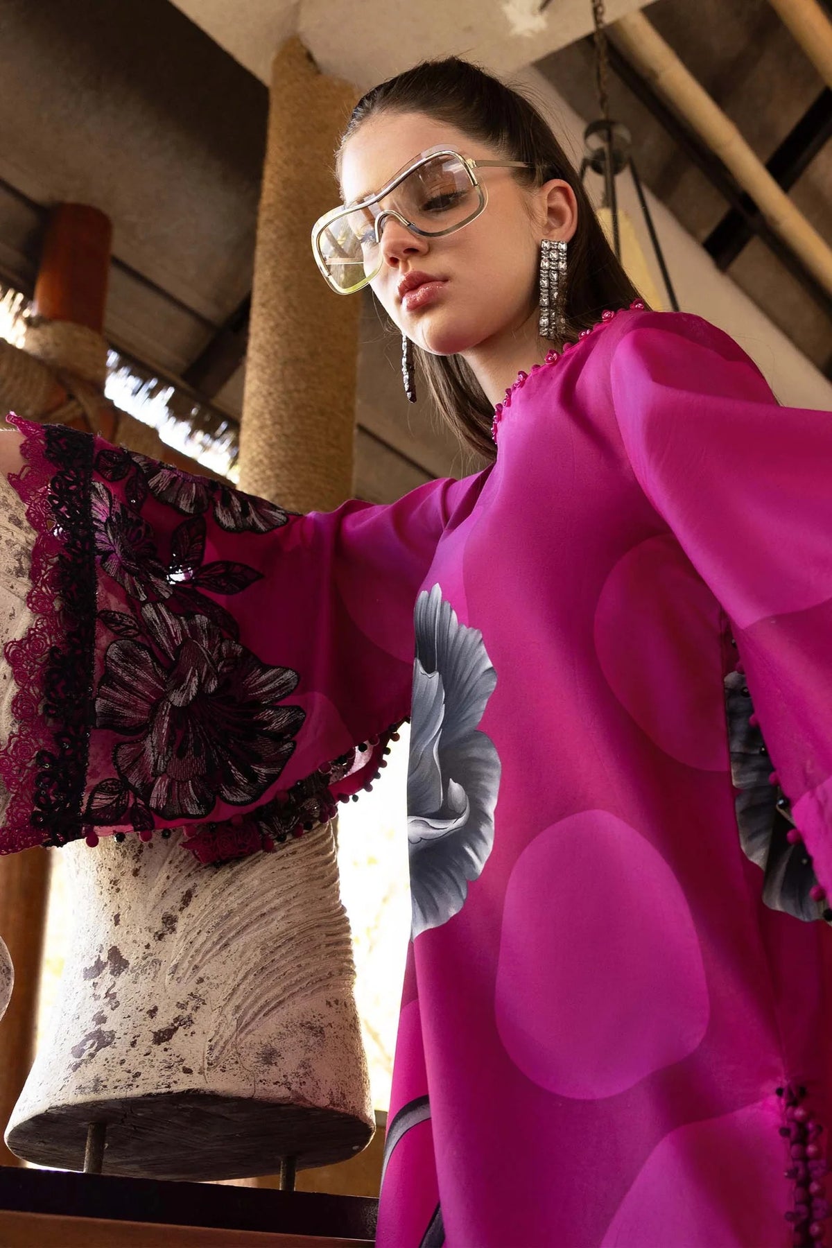 M Prints by Maria B Stitched Lawn 3 Piece Suit D-13 B - Summer Collection