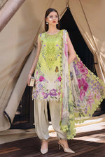M Prints by Maria B Stitched Lawn 3 Piece Suit D-09 A - Summer Collection