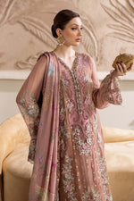 3 Piece stitched Embroidered Chiffon Suit | MPC-25-105 Tea Pink