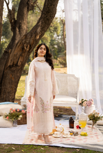 Summer 3 Piece EmbroideredHaya Karma Collection PASTEL PINK KC-1540