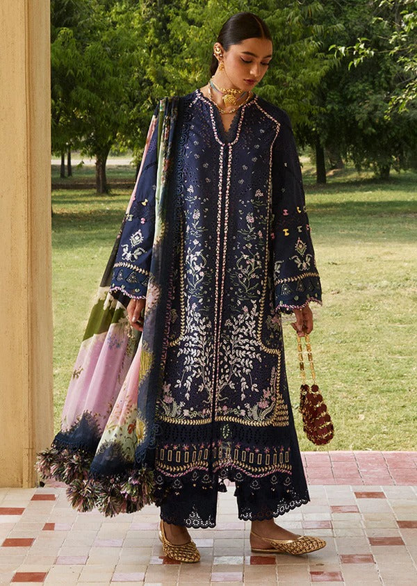 Suffuse Stitched | Luxury Lawn 25 | ENA / DEEP BLUE / Lawn