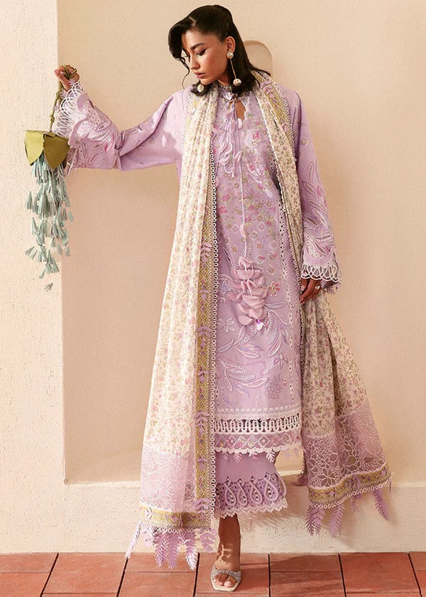Suffuse Stitched | Luxury Lawn 25 | YASMIN / MAUVE PURPLE / Lawn