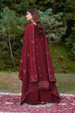 Reet By Ramsha - Three piece embroidered karandi suits with embroidered karandi shawls stitched & embellished | Original Ramsha Karandi Collection 2025 | R-1302