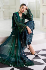 3 Piece stitched Embroidered Chiffon Suit | MPC-25-106 Green To Teal