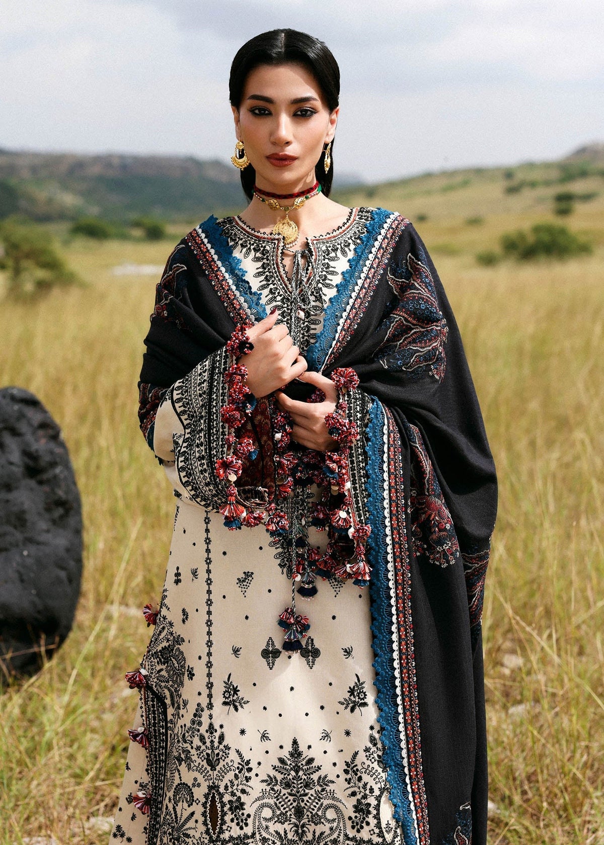 Hussain Rehar Dhanak khaddar Stitched