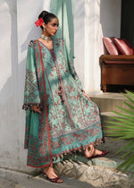 Pakistani designer Hussain Rehar Verdant suit detailed embroidery lawn dress UK