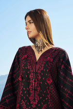 Reet By Ramsha - Three piece embroidered karandi suits with embroidered karandi shawls stitched & embellished | Original Ramsha Karandi Collection 2025 | R-1304