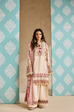 Florent one-nation Digital Printed Embroidered 3 piece stitched suit FON - 7B