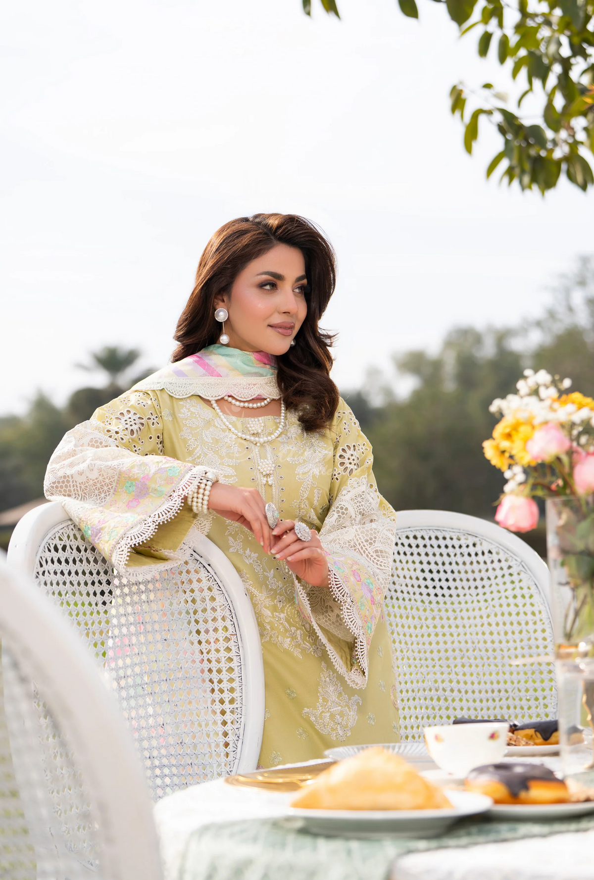 Chaand-Raat BY Karma Collection OLIVE DEW KC-1550