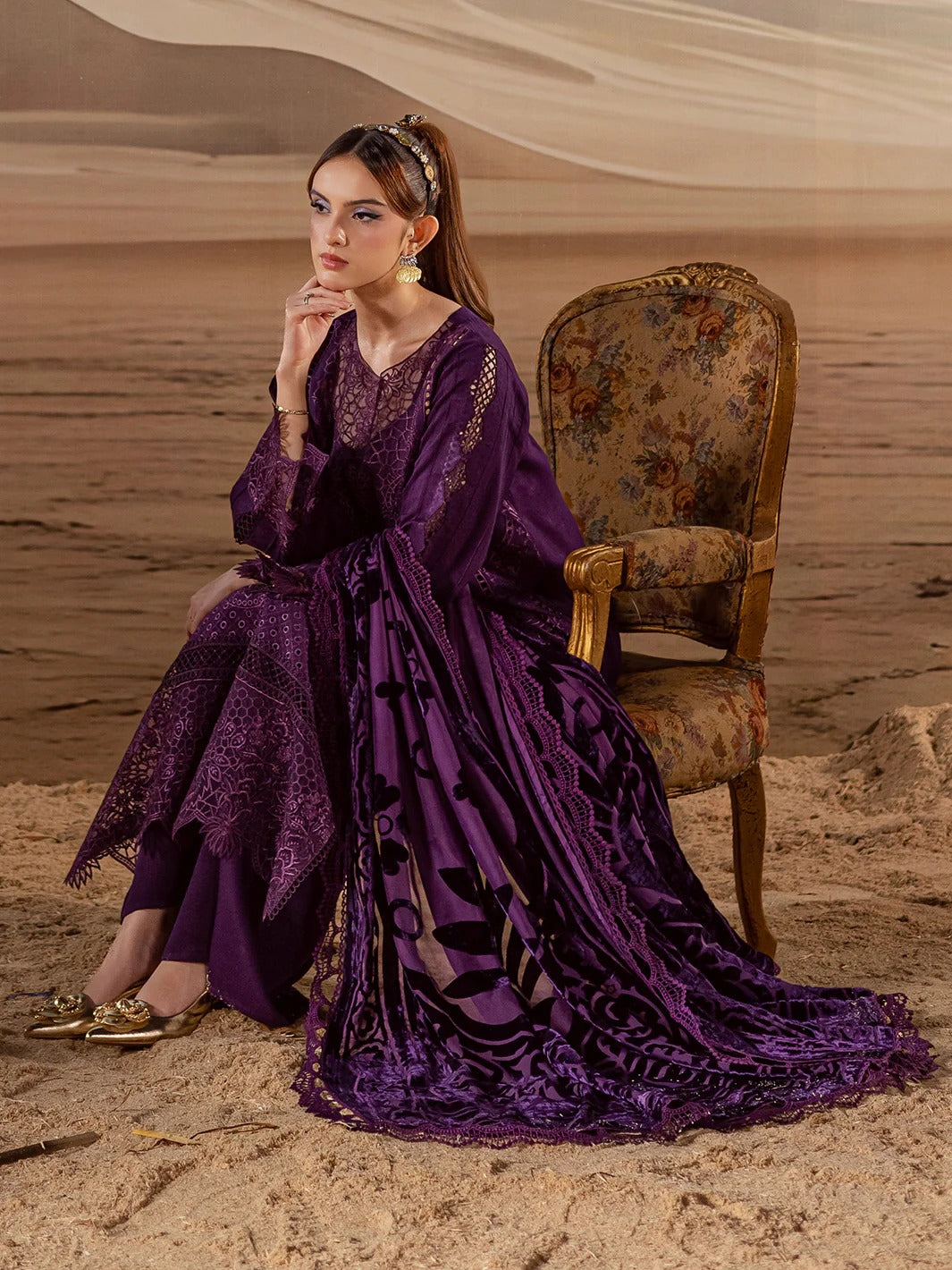 Amelia Luxury Winter '25 CK-010 | 3 PC Kotrai