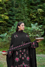 Reet By Ramsha - Three piece embroidered karandi suits with embroidered karandi shawls stitched & embellished | Original Ramsha Karandi Collection 2025 | R-1301