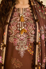 Florent one-nation Digital Printed Embroidered 3 piece stitched suit FON - 2B