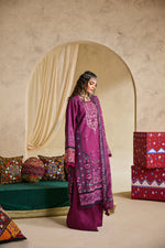 Florent one-nation Digital Printed Embroidered 3 piece stitched suit FON - 4B