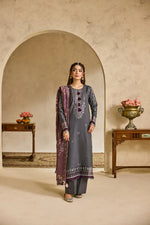 Florent one-nation Digital Printed Embroidered 3 piece stitched suit FON - 3A