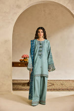 Florent one-nation Digital Printed Embroidered 3 piece stitched suit FON - 3B