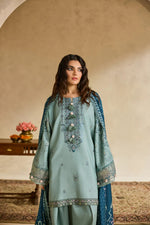 Florent one-nation Digital Printed Embroidered 3 piece stitched suit FON - 3B