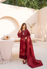 Winter Luxury 3 Piece Embroidered Mishaal Karma CollectionEMBER SKU:KC-1537