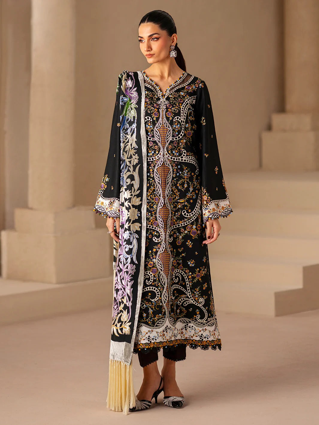 Saqqara-fall-winter Stitched 167 - B | 3 PC EmbroideredKotrai